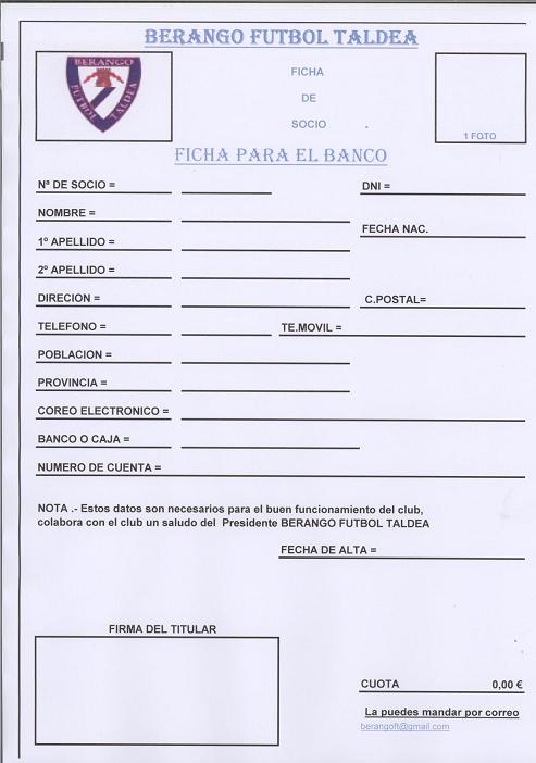 directiva del Berango Futbol Taldea